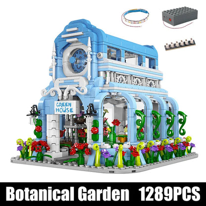 Mould King MOC Building Block Set: Botanical Garden With Lights, Model 16048