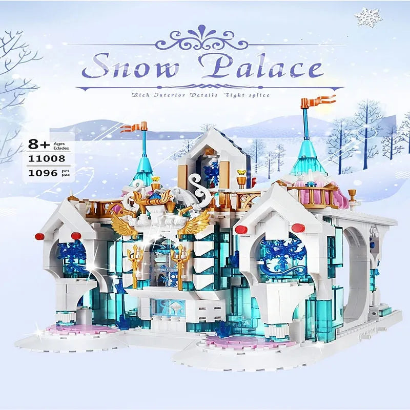 Mould King MOC Building Block Set: Princess Snow Palace Castle