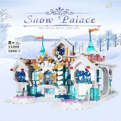 Mould King MOC Building Block Set: Princess Snow Palace Castle