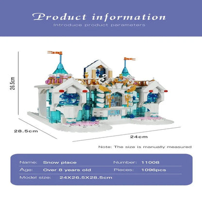 Mould King MOC Building Block Set: Princess Snow Palace Castle