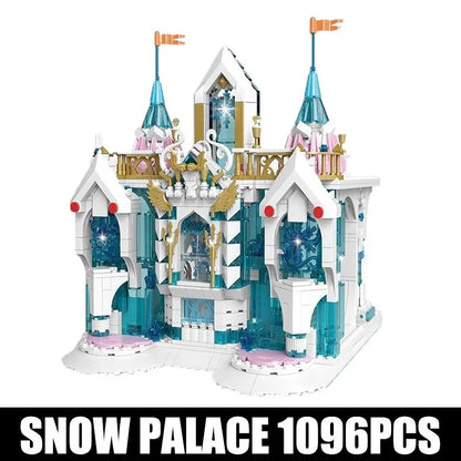 Mould King MOC Building Block Set: Princess Snow Palace Castle