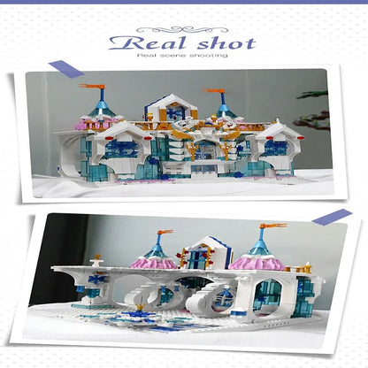 Mould King MOC Building Block Set: Princess Snow Palace Castle