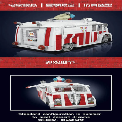 Mould King MOC Building Block Set: Ice Cream Truck 10039, Model K10039