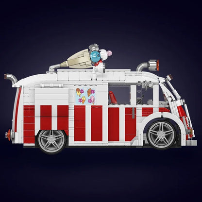 Mould King MOC Building Block Set: Ice Cream Truck 10039, Model K10039