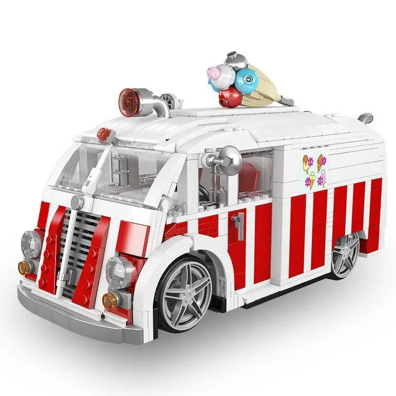 Mould King MOC Building Block Set: Ice Cream Truck 10039, Model K10039
