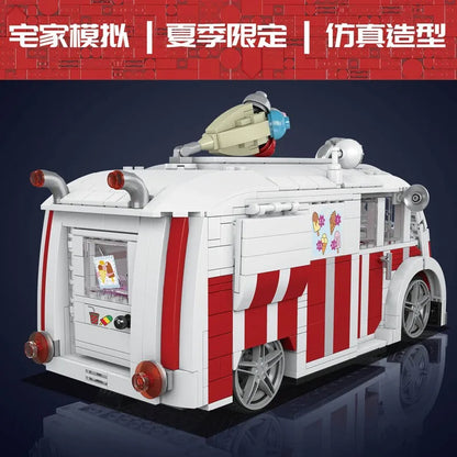 Mould King MOC Building Block Set: Ice Cream Truck 10039, Model K10039