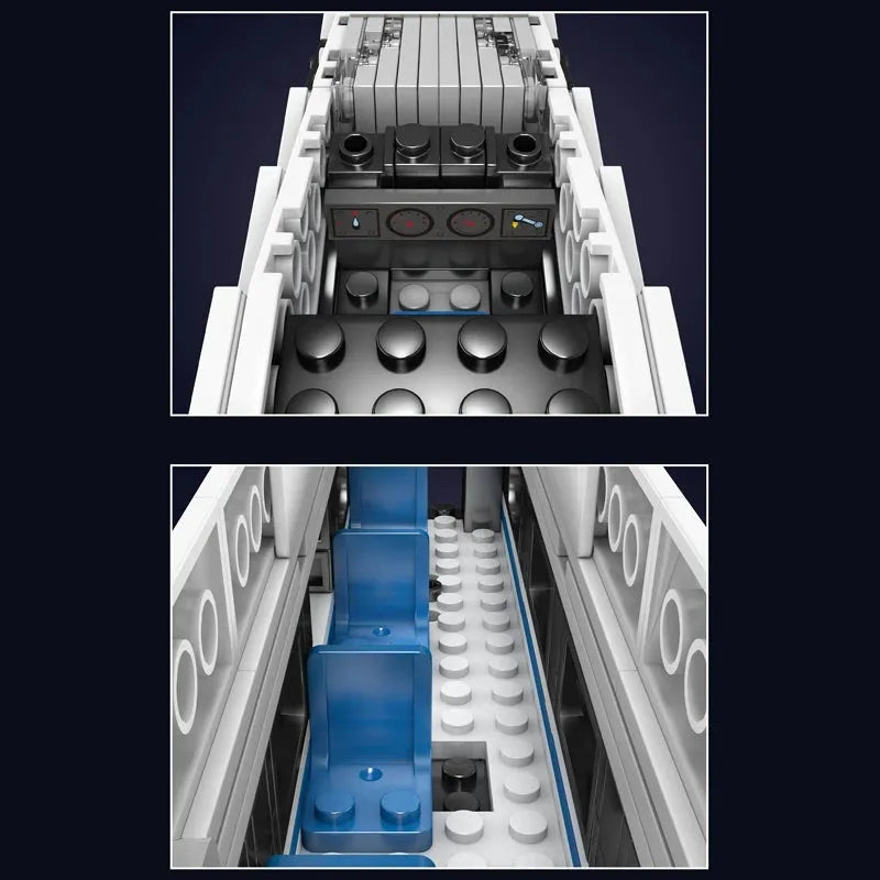 Mould King Motorized Building Block Set: High Tech RC CRH380A High Speed Train, Model K12021