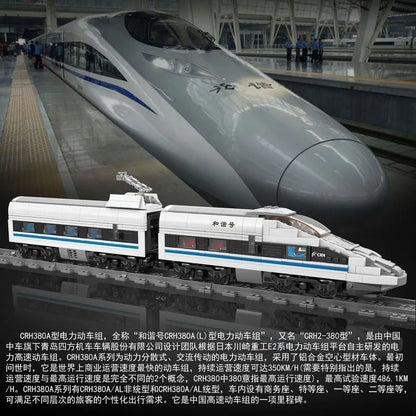 Mould King Motorized Building Block Set: High Tech RC CRH380A High Speed Train, Model K12021