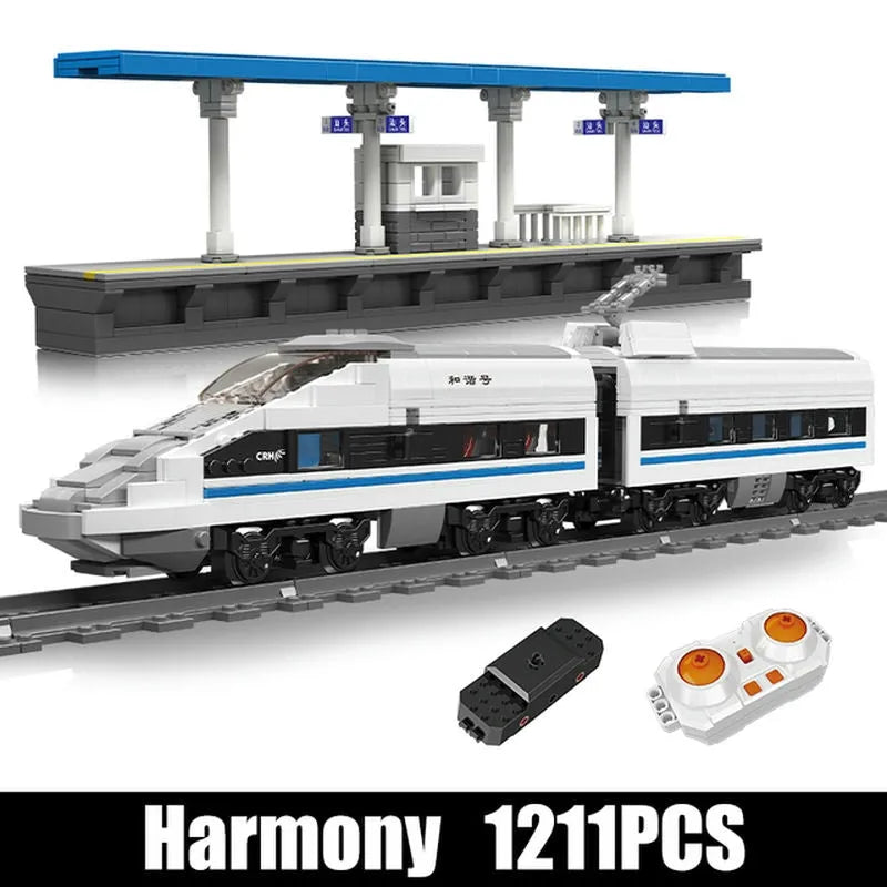 Mould King Motorized Building Block Set: High Tech RC CRH380A High Speed Train, Model K12021