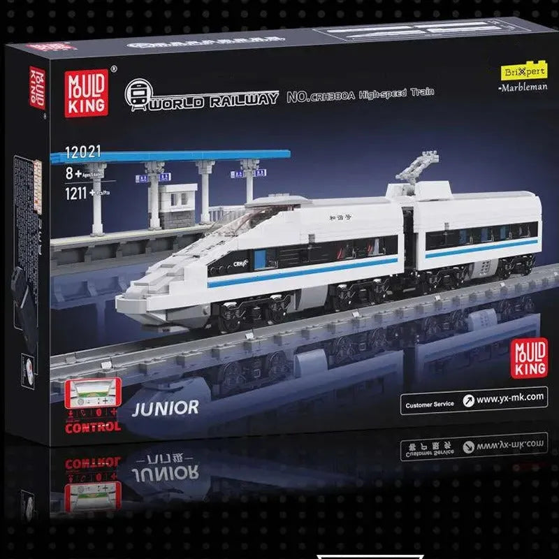 Mould King Motorized Building Block Set: High Tech RC CRH380A High Speed Train, Model K12021