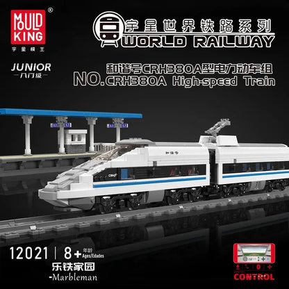 Mould King Motorized Building Block Set: High Tech RC CRH380A High Speed Train, Model K12021