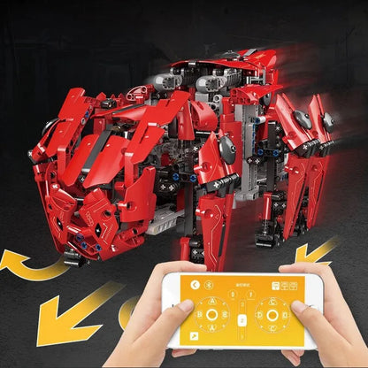 Mould King MOC Building Block Set: APP Motorized RC Walking Tank Robot, Model K20005