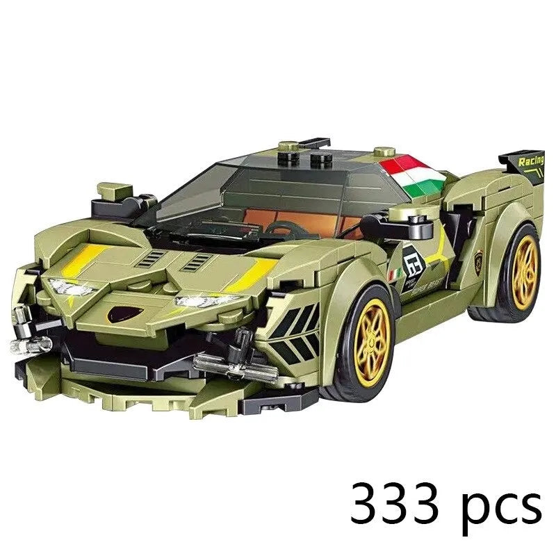 Mould King Building Block Set: Mini Lambo Sian Super Racing Sports Car 27003, Model K27003
