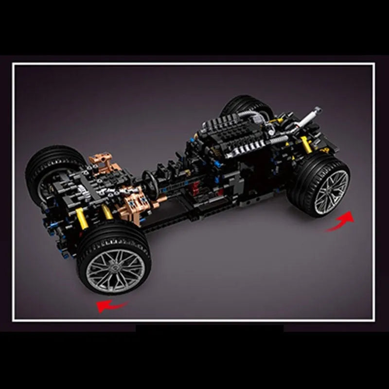 Mould King MOC Motorized Building Block Set: 13056 Roadster Lamborghini Hyper Racing Car