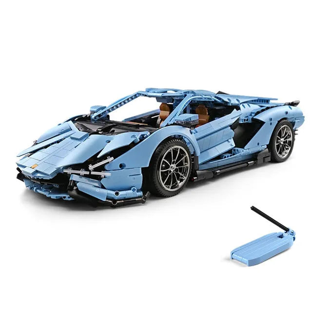 Mould King MOC Motorized Building Block Set: 13056 Roadster Lamborghini Hyper Racing Car