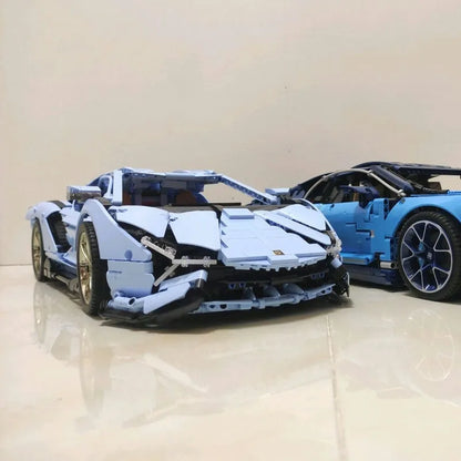 Mould King MOC Motorized Building Block Set: 13056 Roadster Lamborghini Hyper Racing Car
