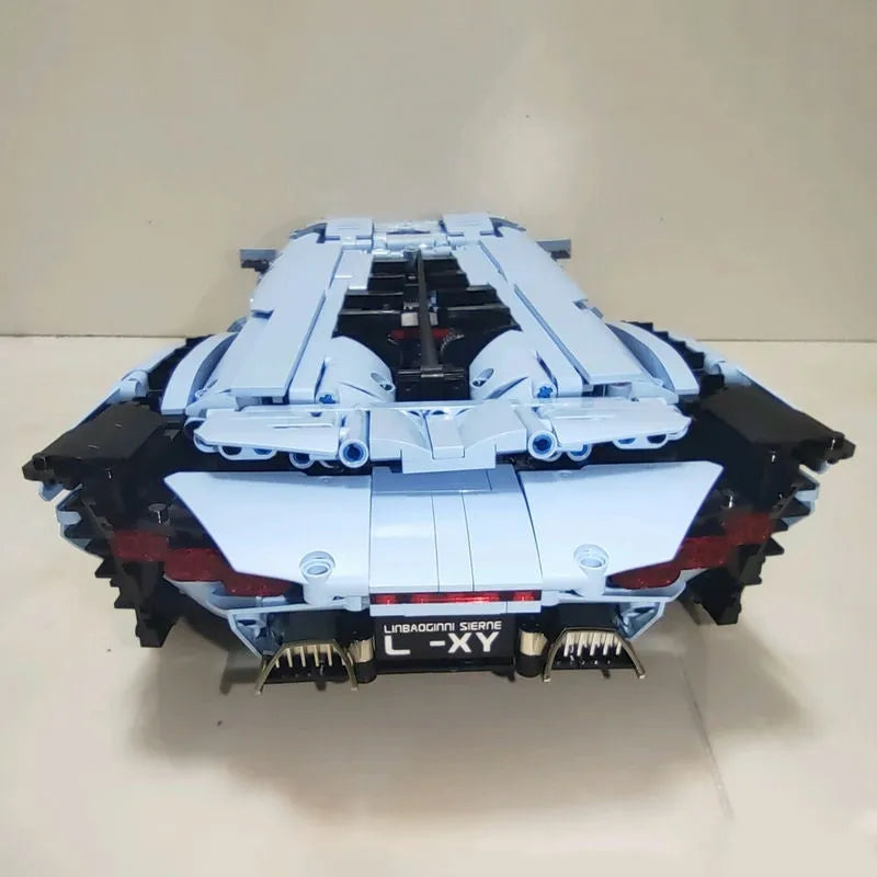 Mould King MOC Motorized Building Block Set: 13056 Roadster Lamborghini Hyper Racing Car