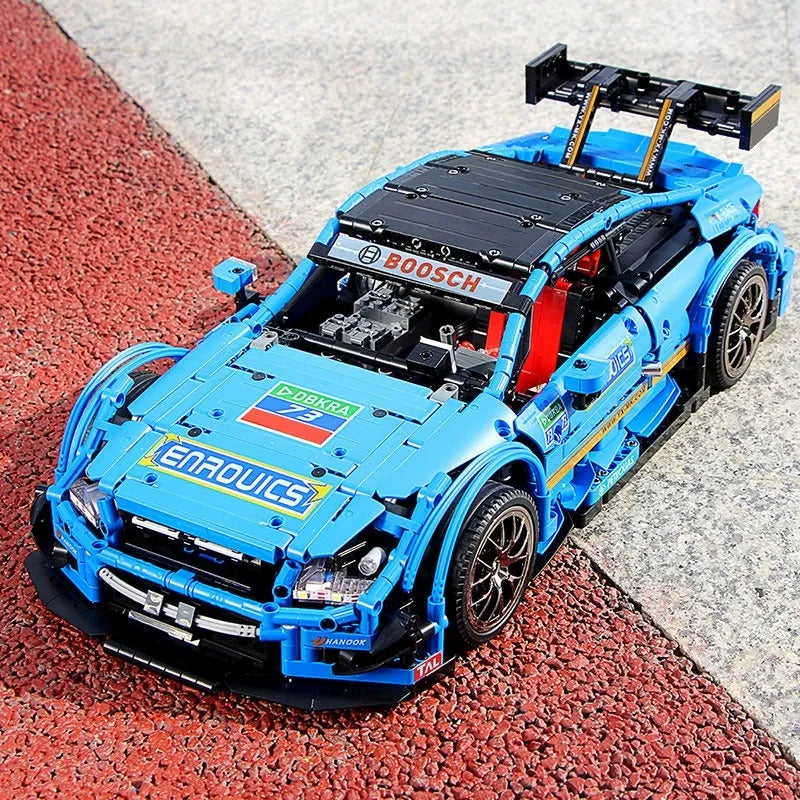 Mould King MOC Motorized Building Block Set: 13073 RC Mercedes Benz AMG C63 Racing Car, Model K13073