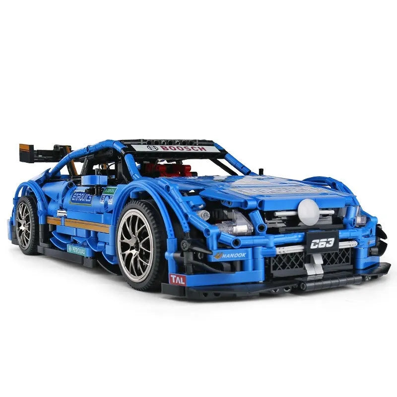 Mould King MOC Motorized Building Block Set: 13073 RC Mercedes Benz AMG C63 Racing Car, Model K13073