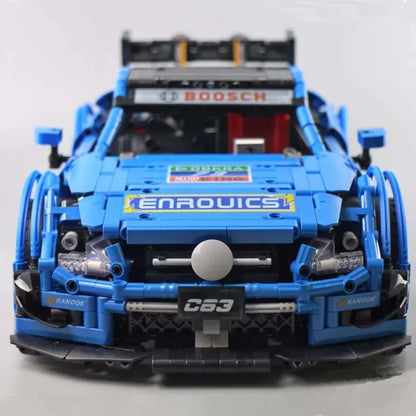 Mould King MOC Motorized Building Block Set: 13073 RC Mercedes Benz AMG C63 Racing Car, Model K13073