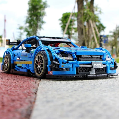 Mould King MOC Motorized Building Block Set: 13073 RC Mercedes Benz AMG C63 Racing Car, Model K13073