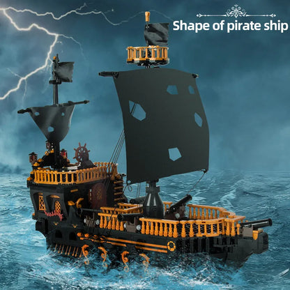 Mould King MOC Building Block Set: 13083 Pirates Of Caribbean The Seagull Ship, Model MK13083