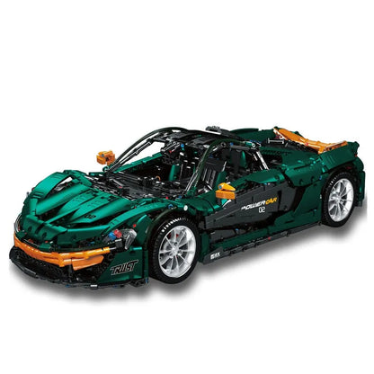Mould King MOC Building Block Set: 13091 RC APP Motorized Hypercar P1 Racing Car, Model 13091D
