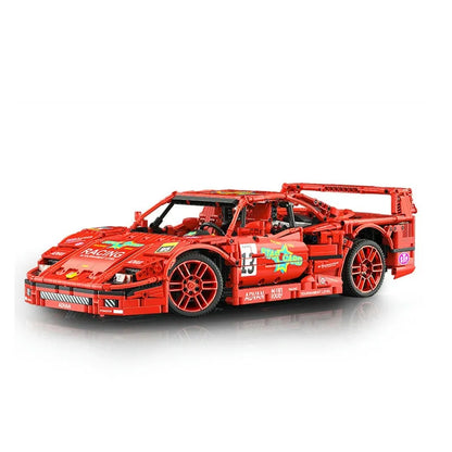 Mould King MOC Motorized Building Block Set: 13095 Super Ferrari F40 Racing Sports Car, Model K13095