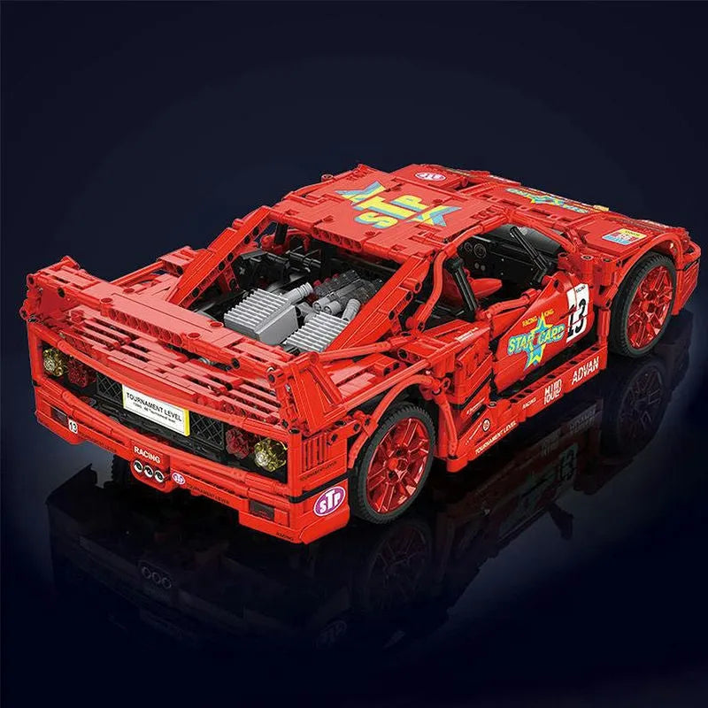 Mould King MOC Motorized Building Block Set: 13095 Super Ferrari F40 Racing Sports Car, Model K13095