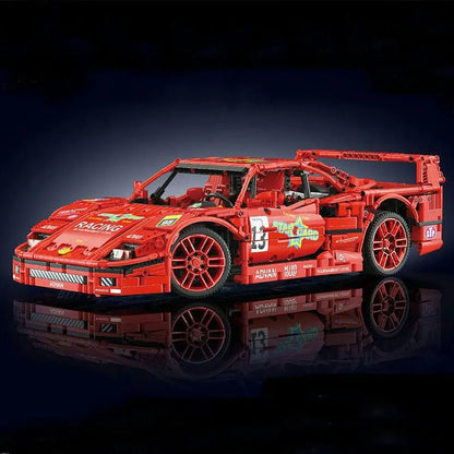 Mould King MOC Motorized Building Block Set: 13095 Super Ferrari F40 Racing Sports Car, Model K13095