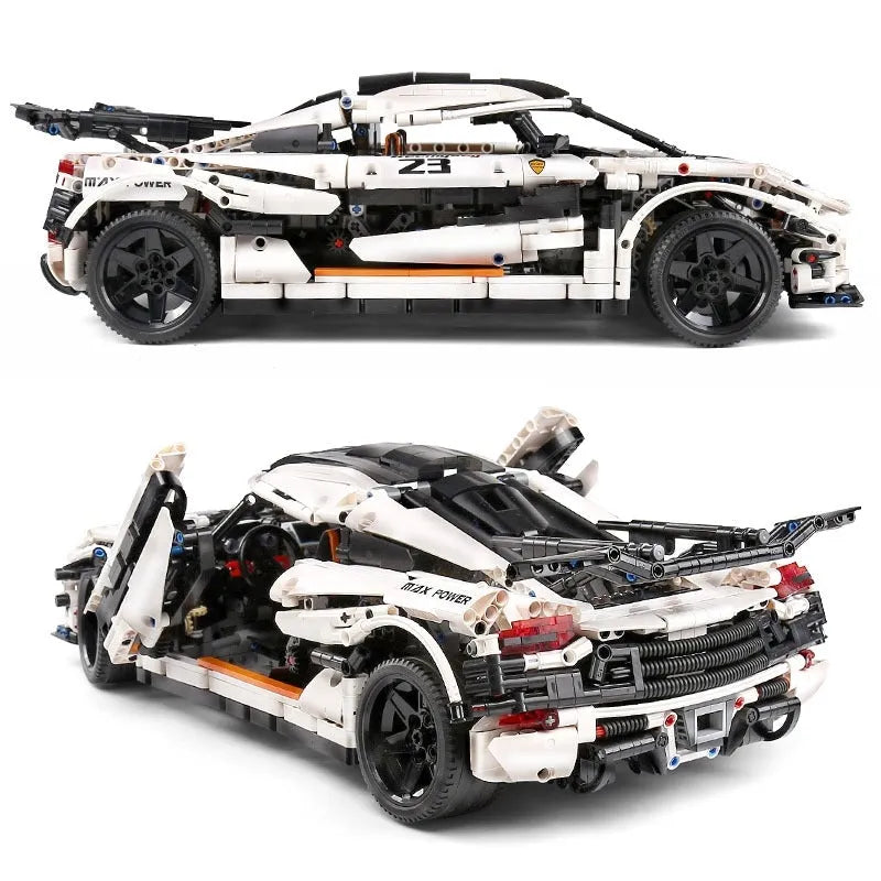 Mould King MOC Motorized Building Block Set: 13120 Supercar Koenigsegg One Racing Car