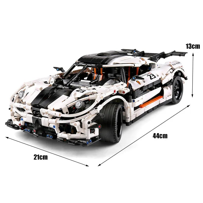 Mould King MOC Motorized Building Block Set: 13120 Supercar Koenigsegg One Racing Car