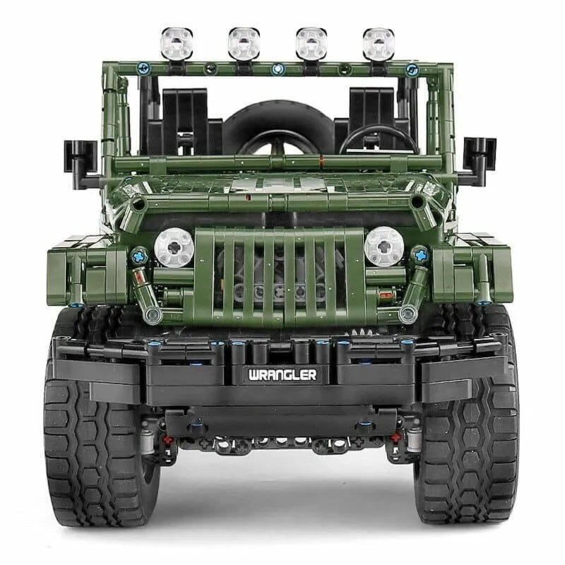 Mould King MOC Motorized Building Block Set: 13124 RC APP 4WD Off-Road Adventure SUV Car, Model 13124D