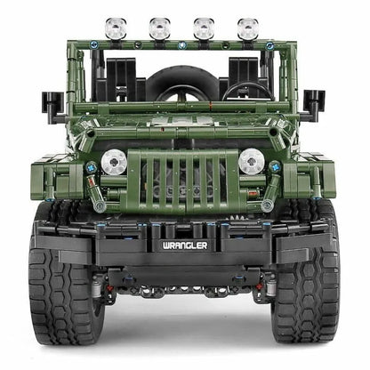 Mould King MOC Motorized Building Block Set: 13124 RC APP 4WD Off-Road Adventure SUV Car, Model 13124D