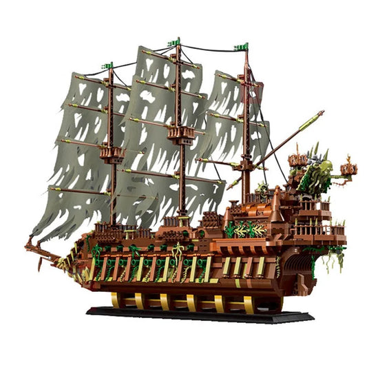 Mould King MOC Building Block Set: 13138 Pirates Of Caribbean Flying Dutchman Ship