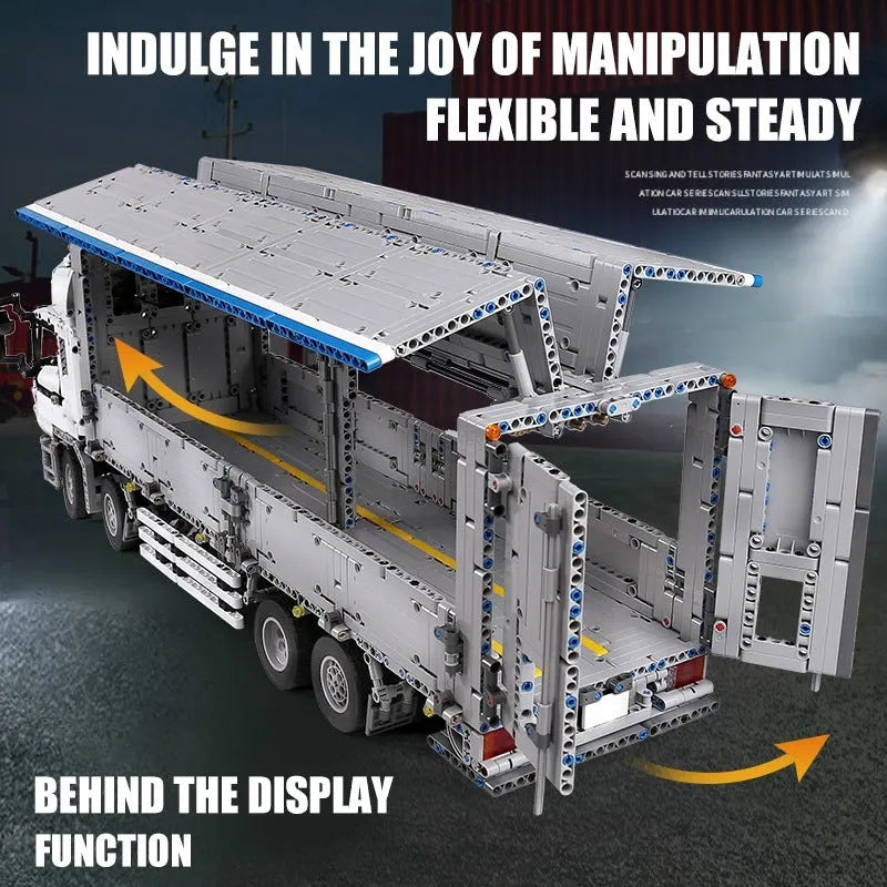 Mould King MOC Building Block Set: 13139 APP Motorized RC Heavy Wing Body Truck, Model K13139