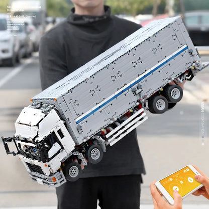 Mould King MOC Building Block Set: 13139 APP Motorized RC Heavy Wing Body Truck, Model K13139