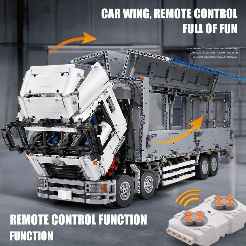 Mould King MOC Building Block Set: 13139 APP Motorized RC Heavy Wing Body Truck, Model K13139