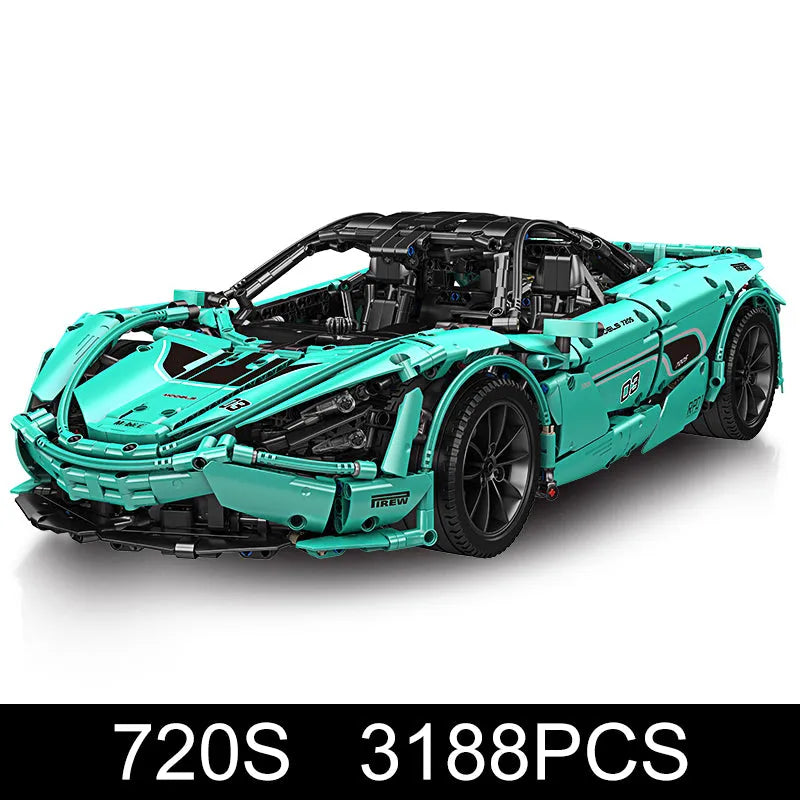 Mould King MOC Motorized Building Block Set: 13167D RC McLaren 720S Sports Racing Car