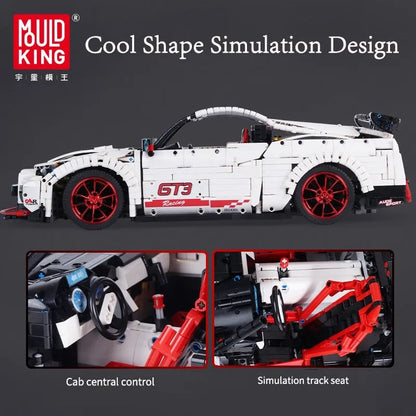 Mould King MOC Building Block Set: 13172 Nissan GTR Coupe Sports Racing Car, Model K13172