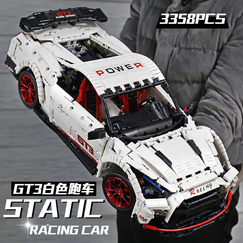 Mould King MOC Building Block Set: 13172 Nissan GTR Coupe Sports Racing Car, Model K13172