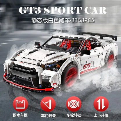 Mould King MOC Building Block Set: 13172 Nissan GTR Coupe Sports Racing Car, Model K13172