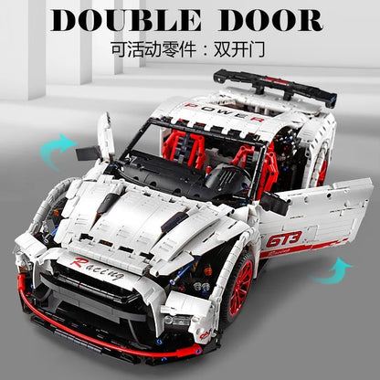Mould King MOC Building Block Set: 13172 Nissan GTR Coupe Sports Racing Car, Model K13172