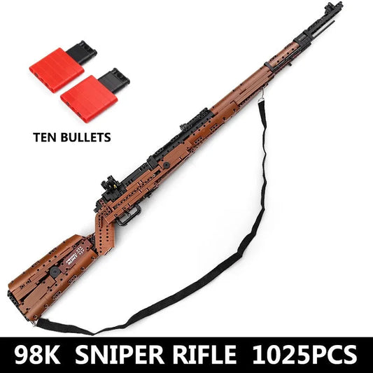 Mould King MOC Building Block Set: 14002 Military Mauser 98K Sniper Rifle, Model K14002
