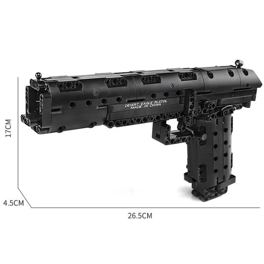 Mould King MOC Building Block Set: 14004 Military Desert Eagle Pistol Gun, Model K14004