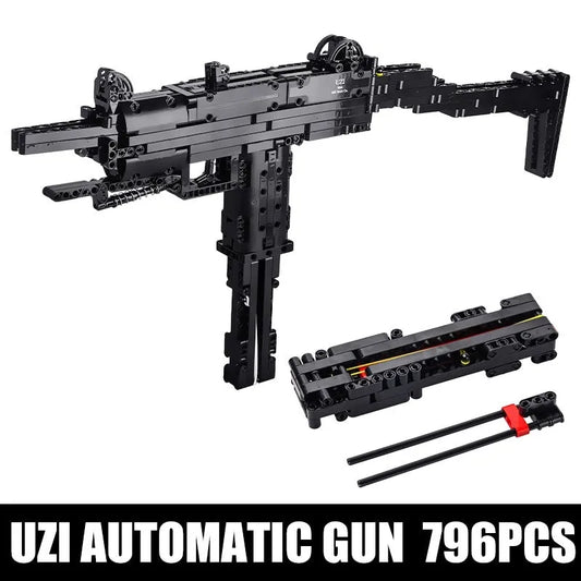 Mould King MOC Building Block Set: 14006 Military UZI SMG submachine Gun, Model K14006