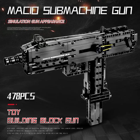 Mould King MOC Building Block Set: 14012 Military Ingram M10 submachine Gun, Model K14012
