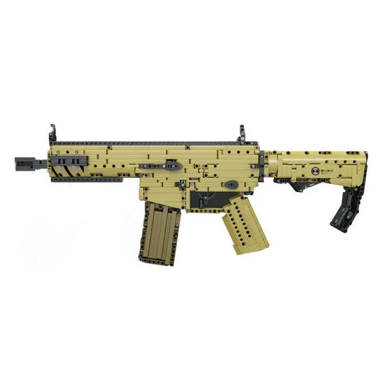 Mould King MOC Building Block Set: 14015 Military Scar Assault Rifle Gun, Model K14015