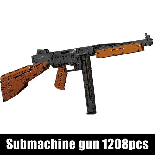 Mould King MOC Building Block Set: 14022 Military Thompson submachine Gun, Model K14022