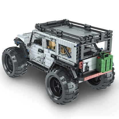 Mould King MOC Motorized Building Block Set: 15009 RC Jeep Wrangler Expedition SUV Car, Model K15009